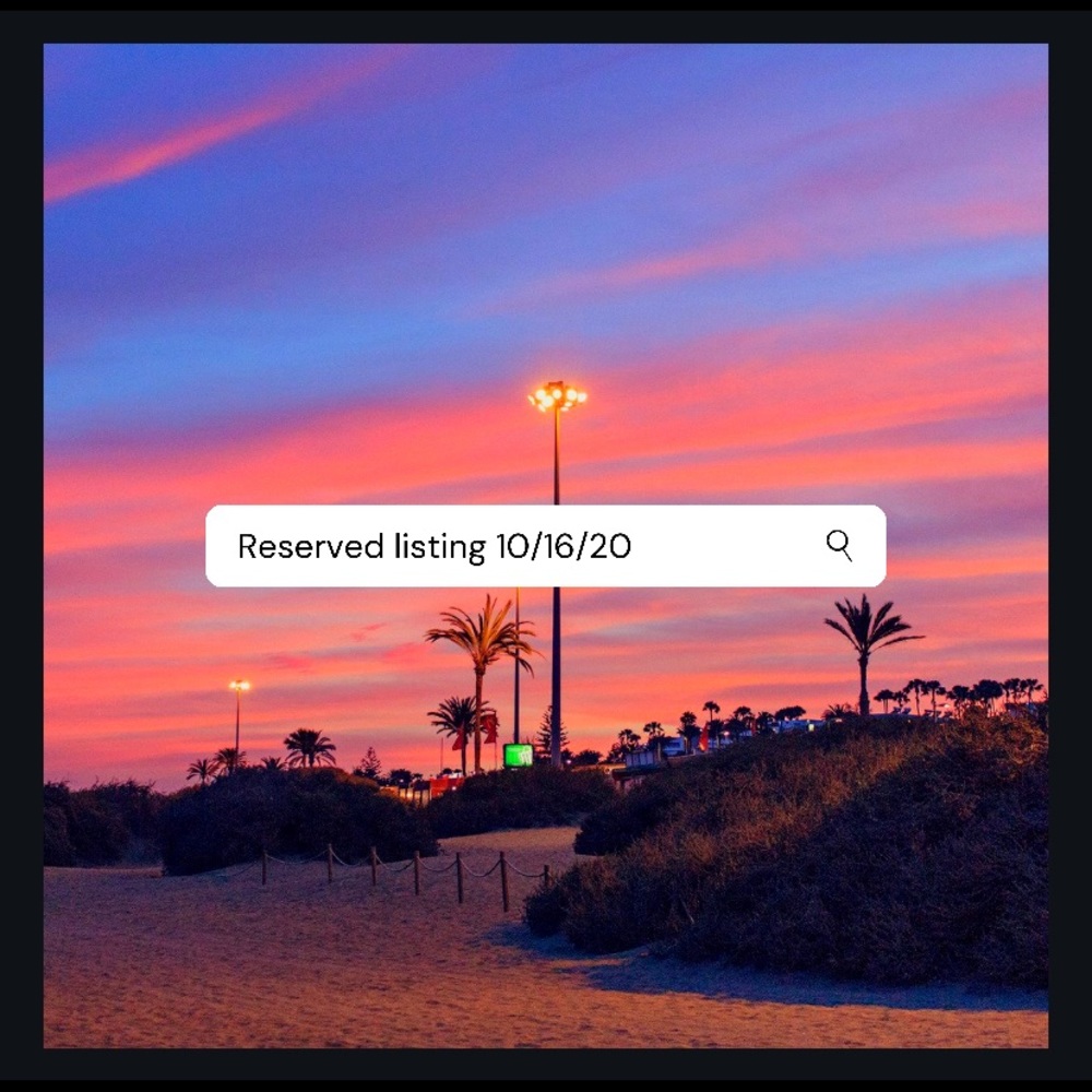 Reserved listing 10/16/20